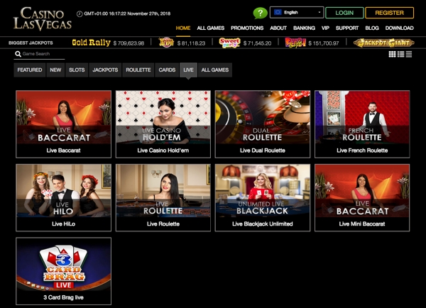 Live Casino mit Webcam und Chat