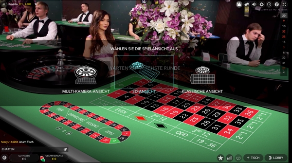 Live Casino Roulette spielen